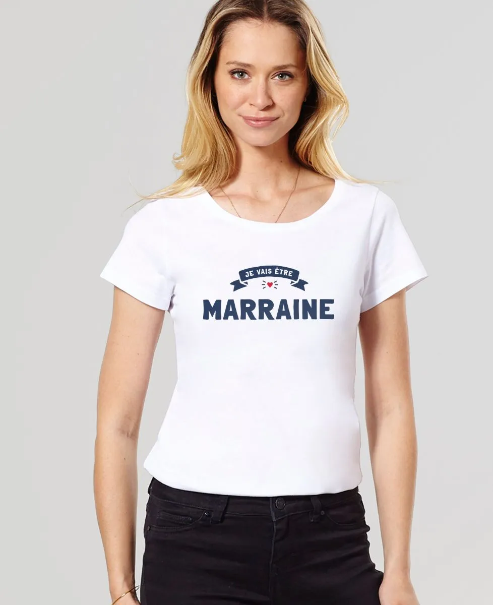 T-Shirt femme Je vais être marraine