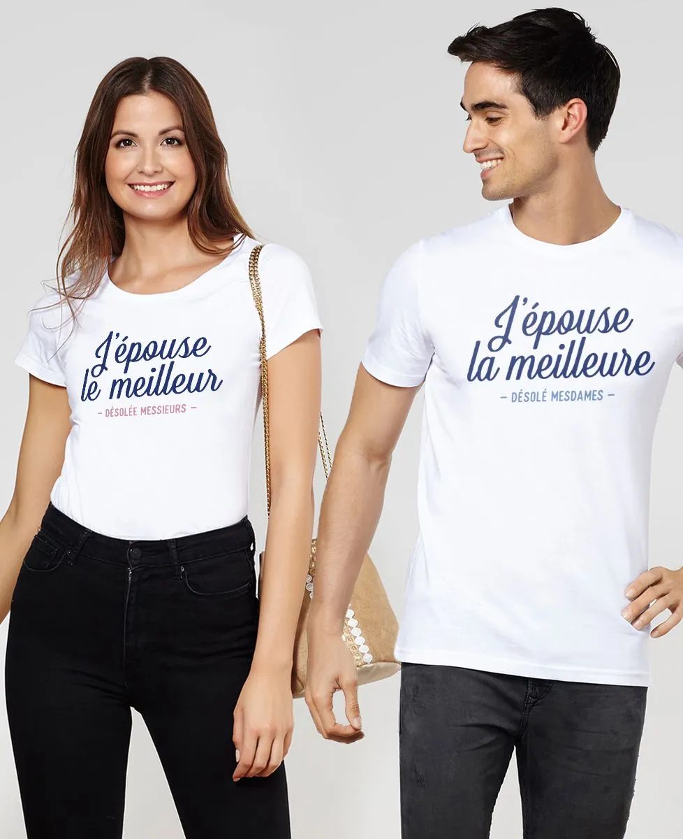 T-Shirt femme J'épouse le meilleur