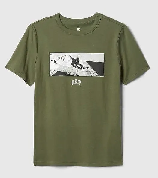 T-shirt GAP Aug Value - Army Jacket Green - boy´s