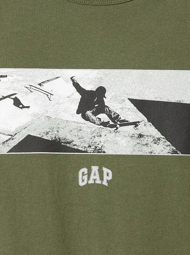 T-shirt GAP Aug Value - Army Jacket Green - boy´s