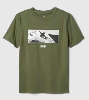 T-shirt GAP Aug Value - Army Jacket Green - boy´s