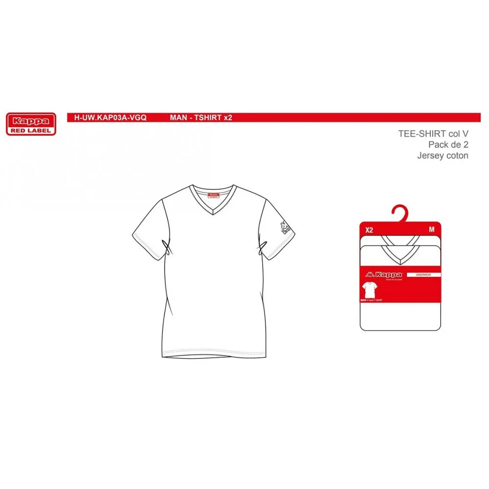 T Shirt homme KAPPA vendus en Pack