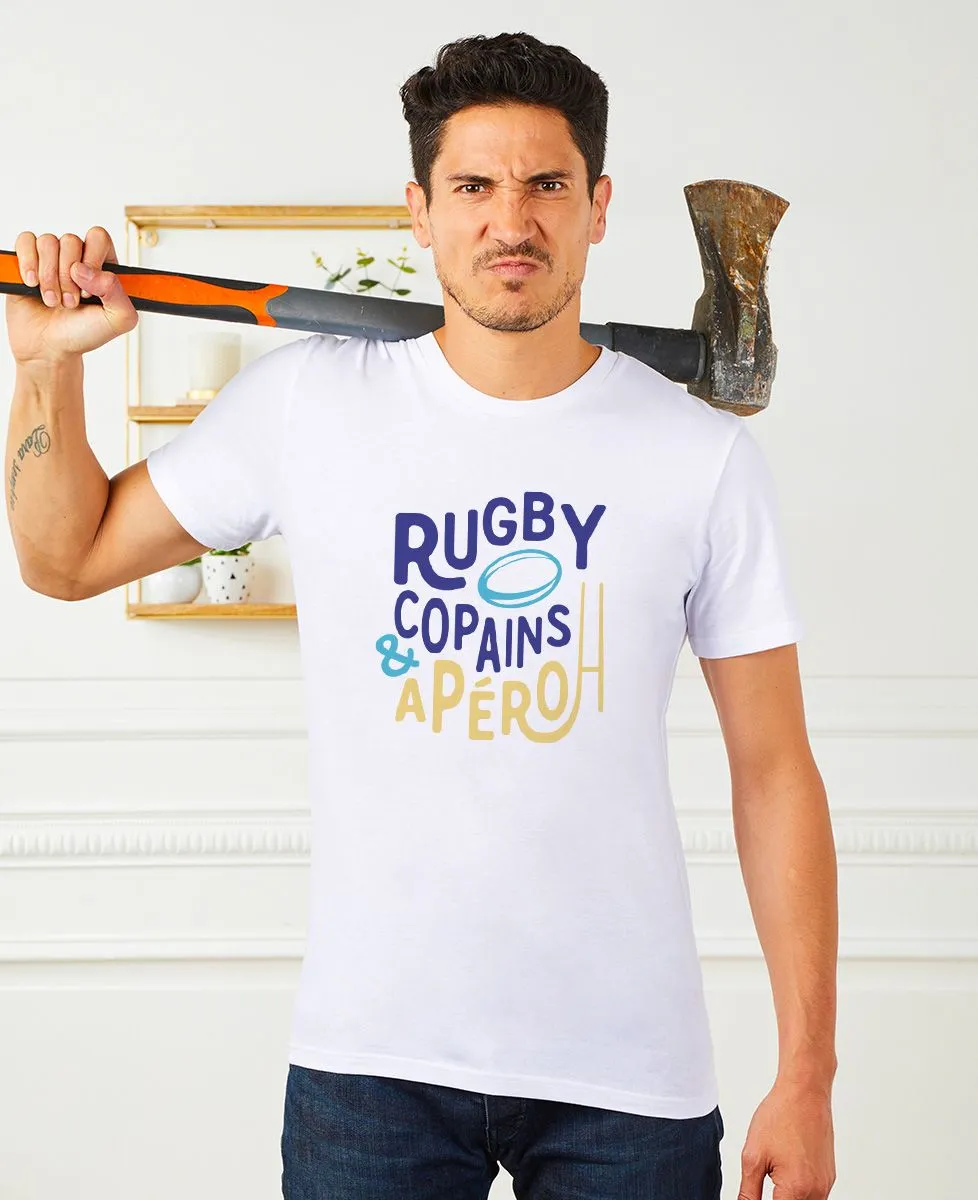 T-Shirt homme Rugby copains & apéro