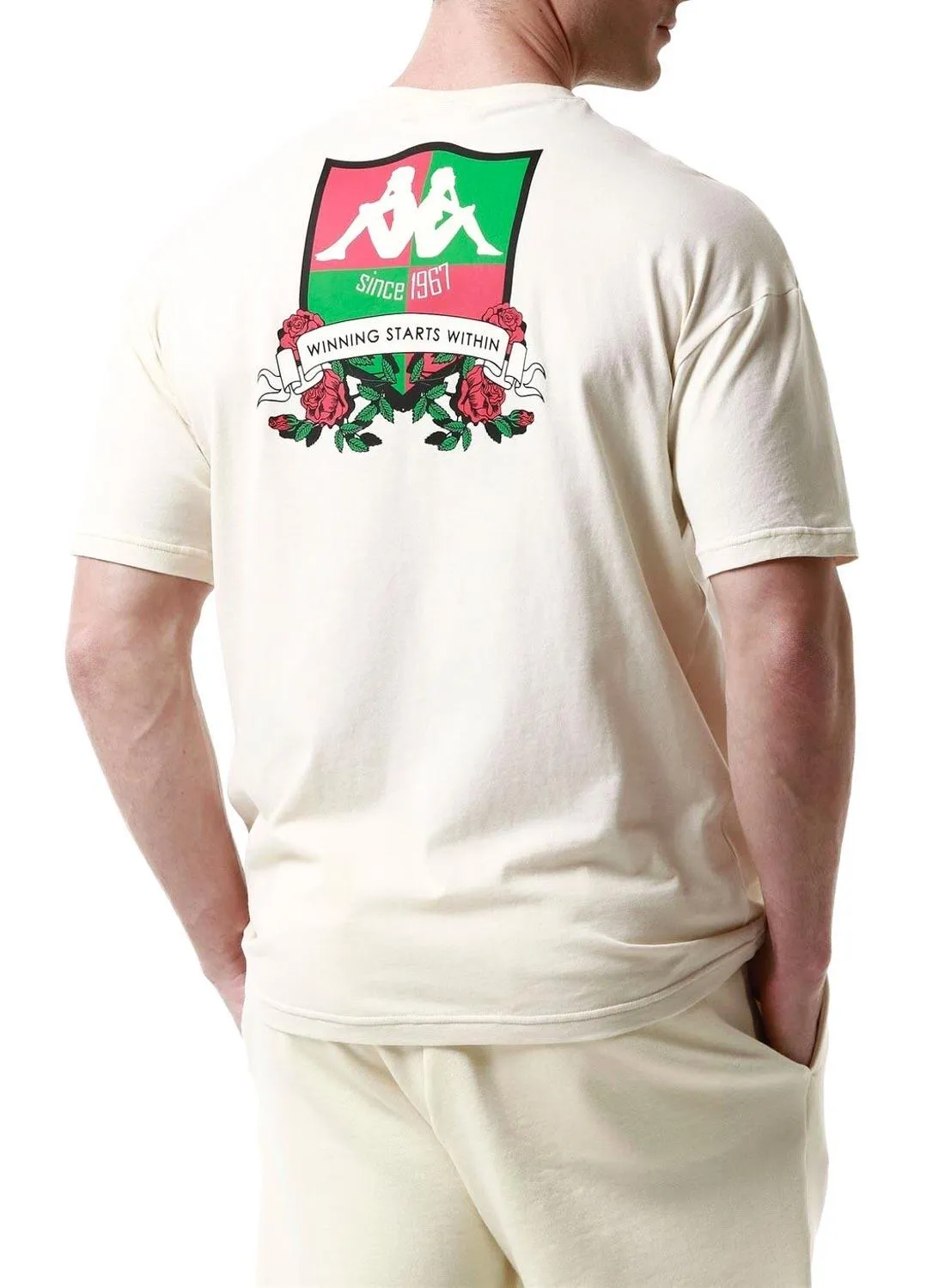 T-shirt Kappa Lerice Beige pour Homme