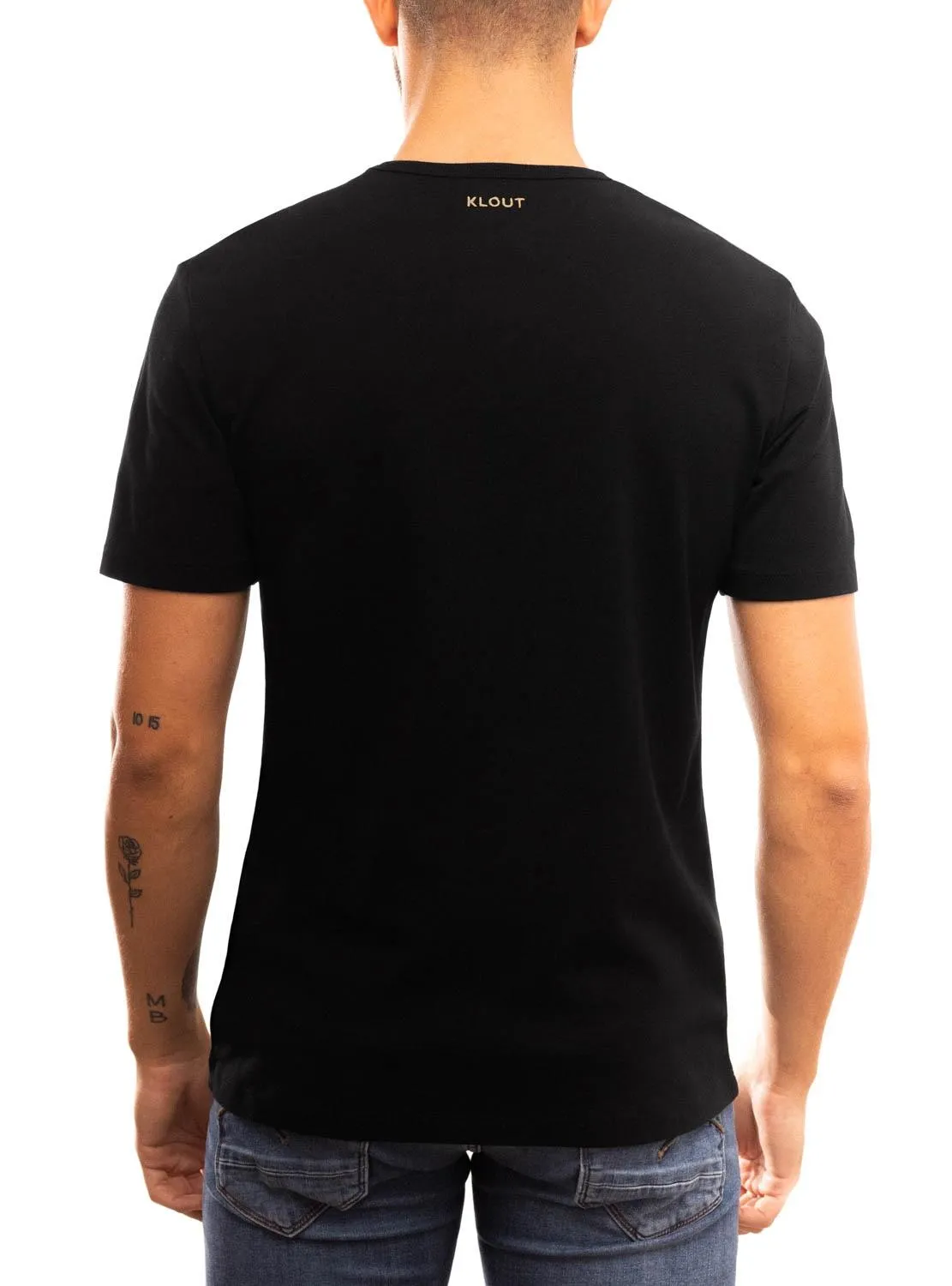 T-Shirt Klout Organic Premium Noire pour Homme