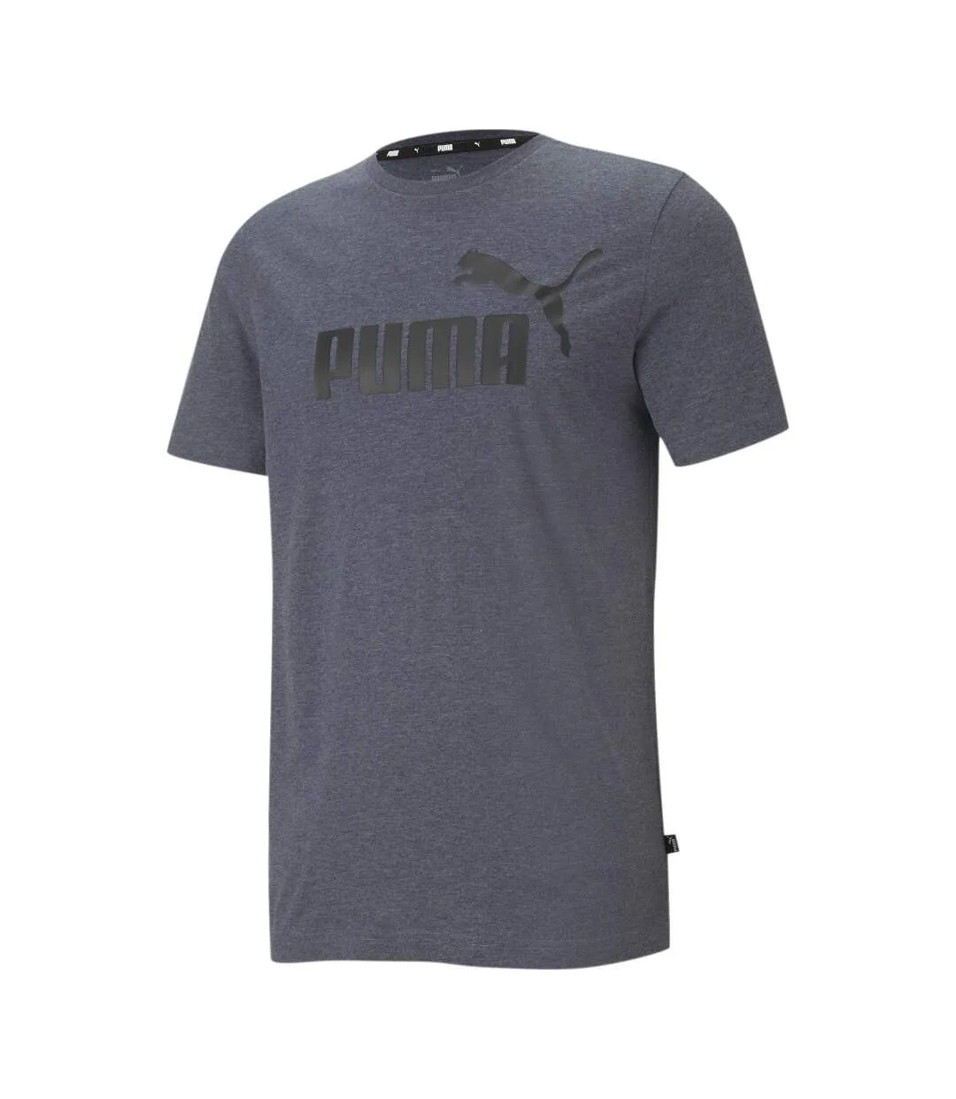 T-Shirt Marine Homme Puma Ess Heather