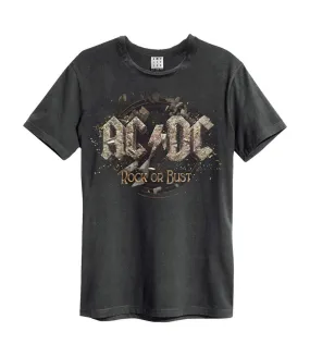 T-shirt rock or bust tour europe dates adulte charbon Amplified