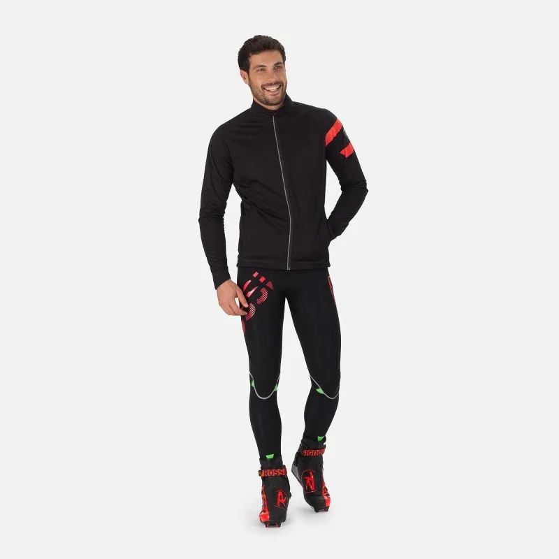 Textile haut ski nordique Rossignol Poursuite Jacket carbon black