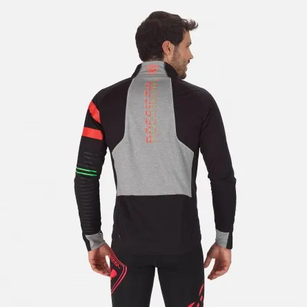 Textile haut ski nordique Rossignol Poursuite Jacket carbon black