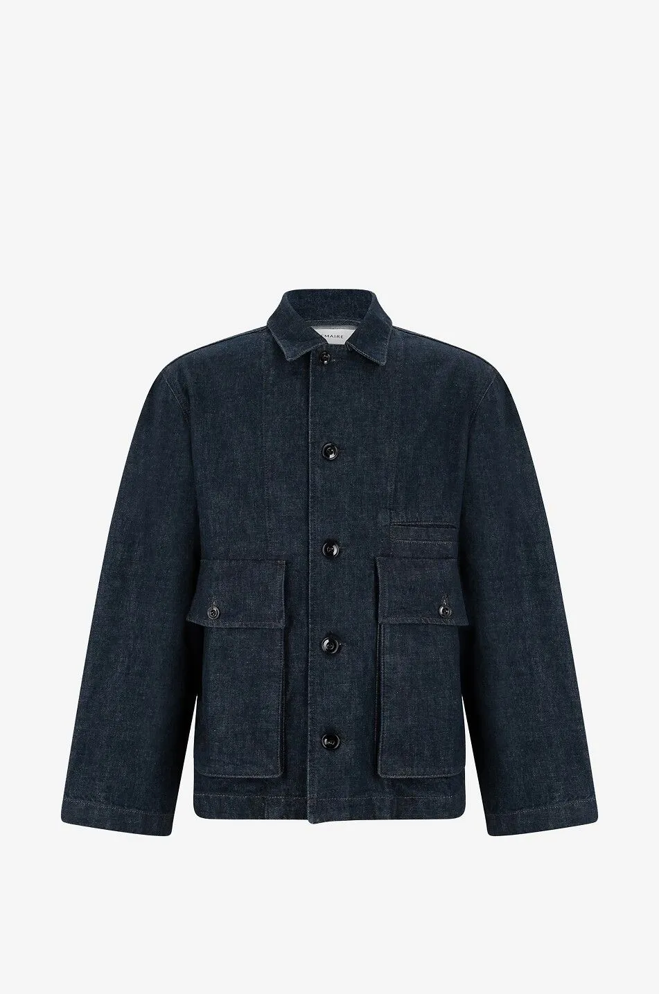 Veste boxy en denim indigo