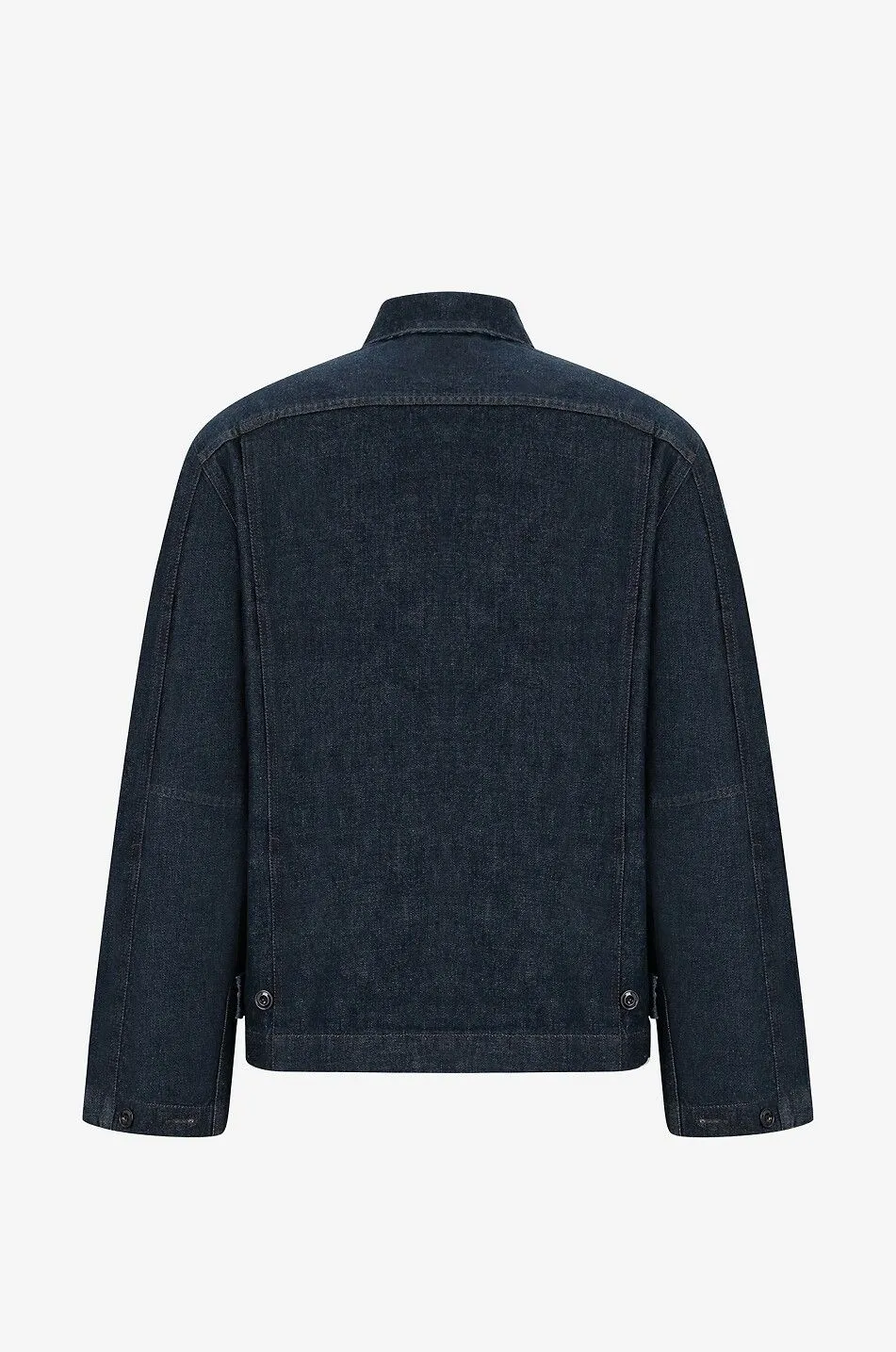 Veste boxy en denim indigo