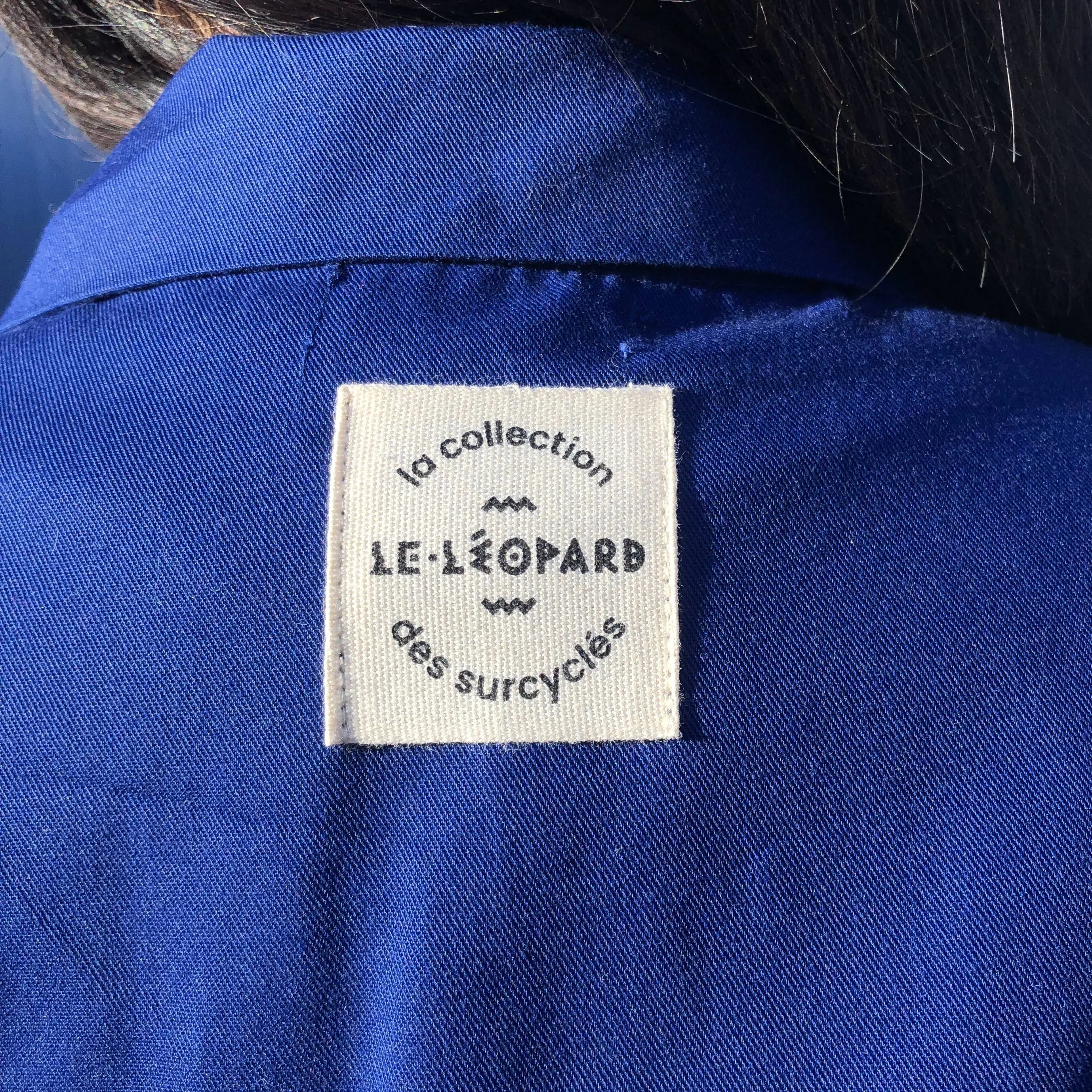 Veste de travail avec poche LEONARDINE "Les Surcyclés du Léopard" - L/XL - Femme