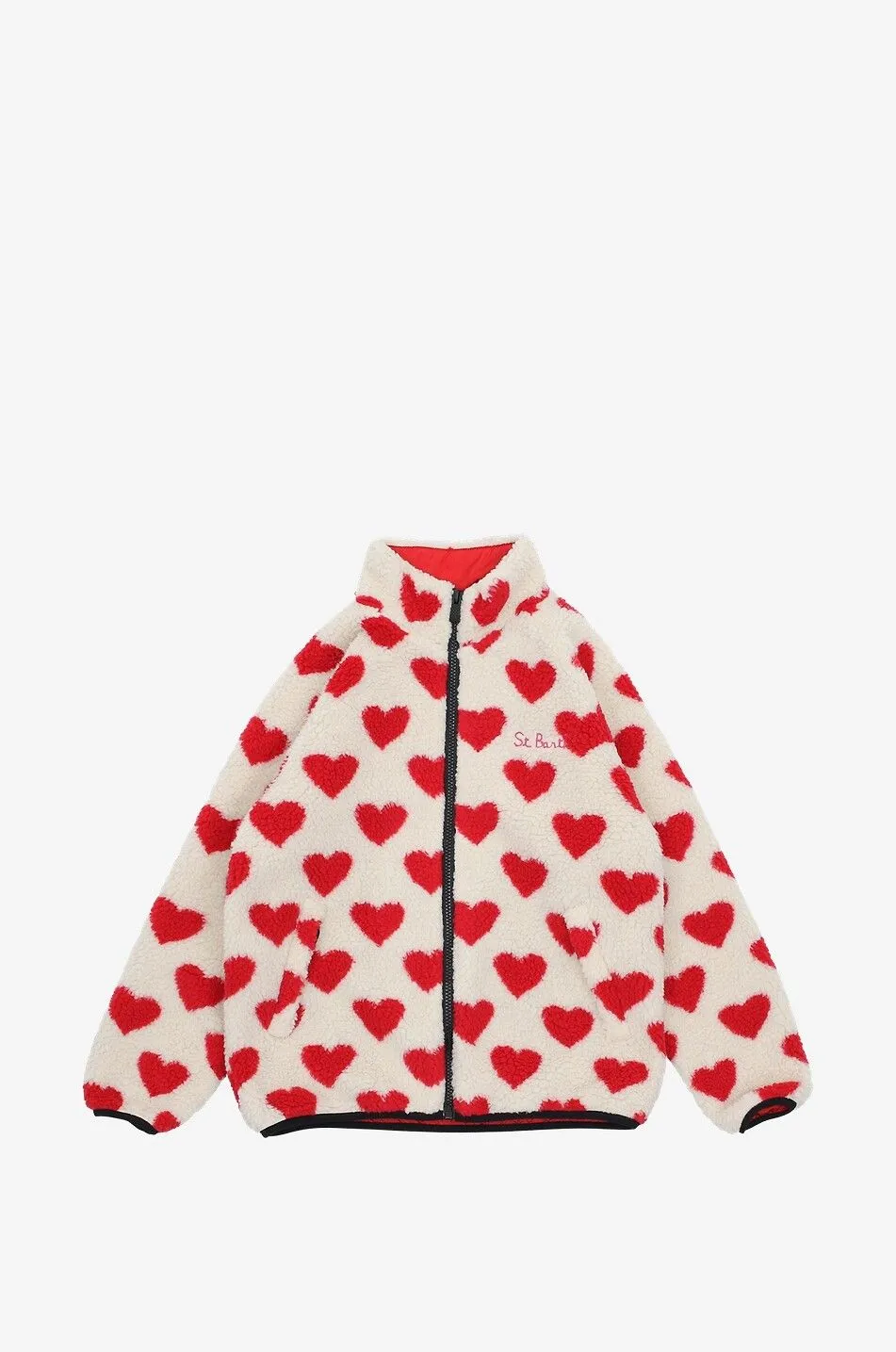 Veste fille en peluche Keystone Jr Sherpa Hearts