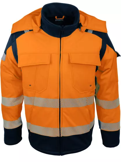 Veste Softshell de signalisation. Doublépolaire. 2 x 1. - SINGER - VILNO