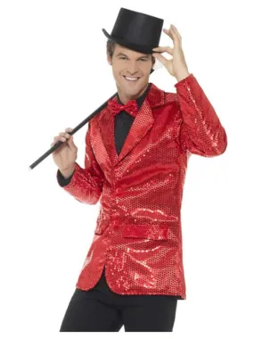 Veste à sequins rouges pour homme